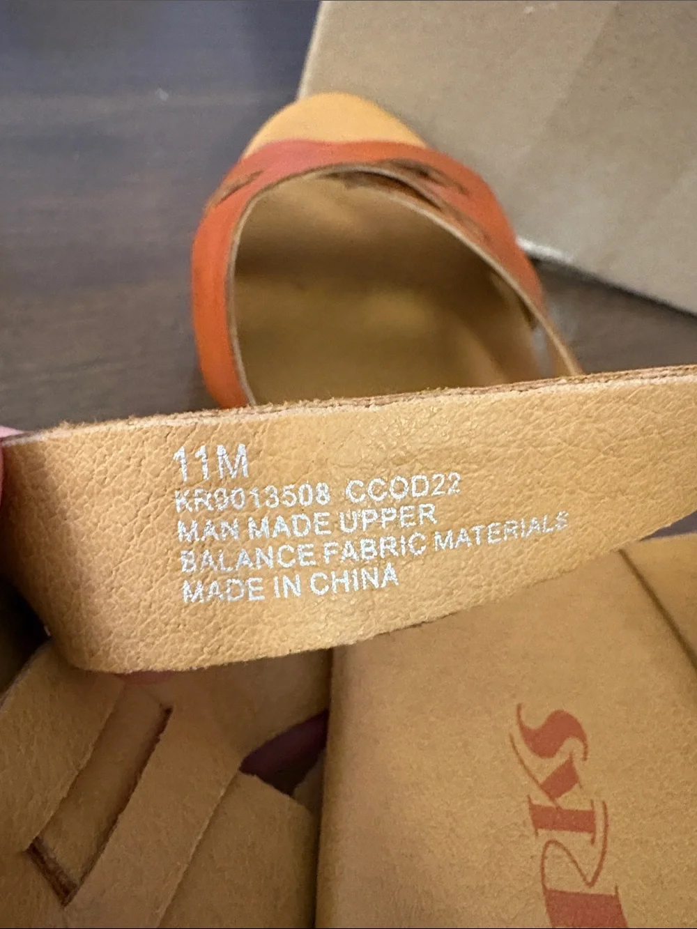 Kork-Ease Orange Leather Cross-Strap Studded Platform Sandals